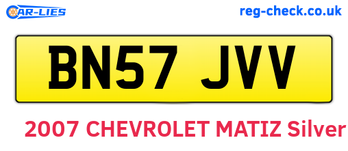 BN57JVV are the vehicle registration plates.