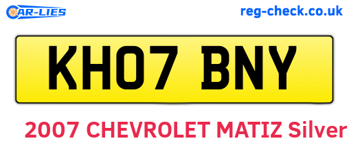 KH07BNY are the vehicle registration plates.