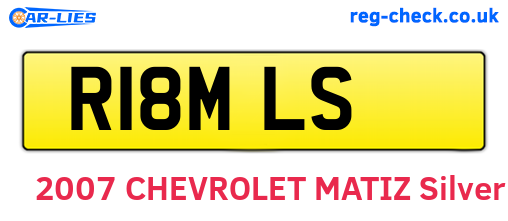 R18MLS are the vehicle registration plates.