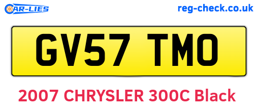 GV57TMO are the vehicle registration plates.