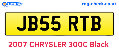 JB55RTB are the vehicle registration plates.