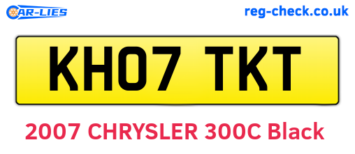 KH07TKT are the vehicle registration plates.