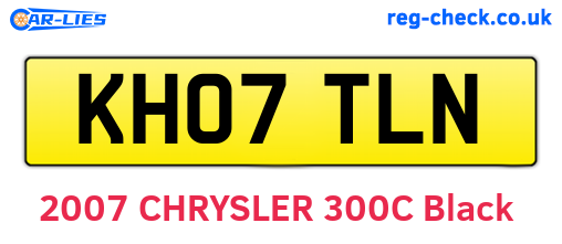 KH07TLN are the vehicle registration plates.