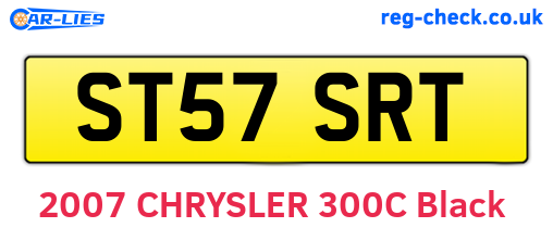 ST57SRT are the vehicle registration plates.