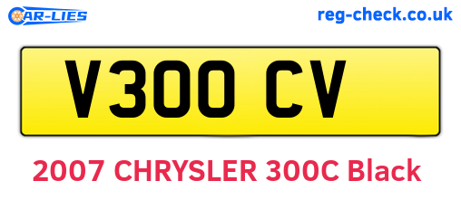 V30OCV are the vehicle registration plates.