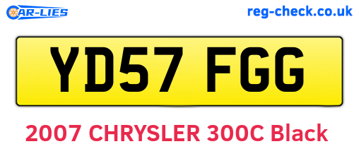 YD57FGG are the vehicle registration plates.