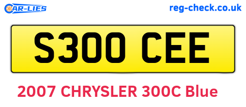 S300CEE are the vehicle registration plates.