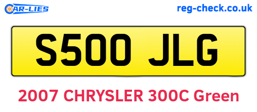 S500JLG are the vehicle registration plates.
