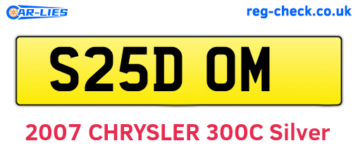 S25DOM are the vehicle registration plates.