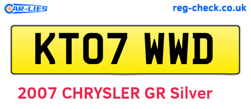 KT07WWD are the vehicle registration plates.