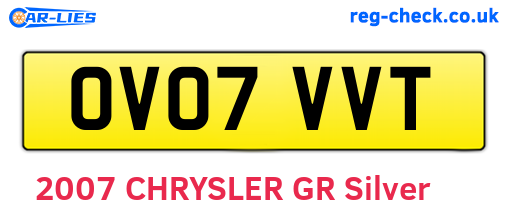 OV07VVT are the vehicle registration plates.