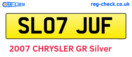 SL07JUF are the vehicle registration plates.