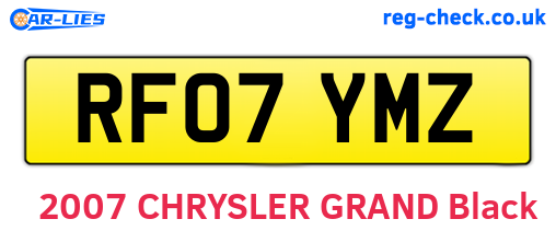 RF07YMZ are the vehicle registration plates.