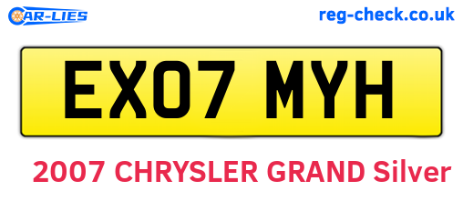 EX07MYH are the vehicle registration plates.