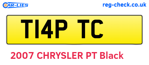 T14PTC are the vehicle registration plates.