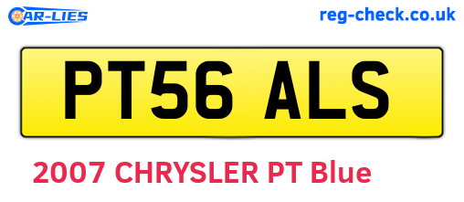 PT56ALS are the vehicle registration plates.