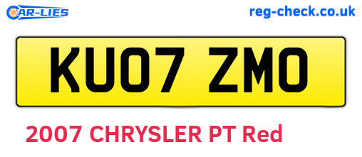 KU07ZMO are the vehicle registration plates.