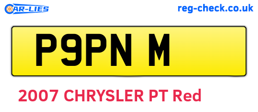 P9PNM are the vehicle registration plates.