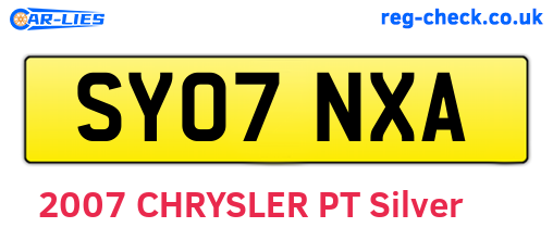SY07NXA are the vehicle registration plates.