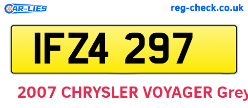 IFZ4297 are the vehicle registration plates.