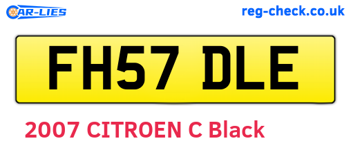FH57DLE are the vehicle registration plates.