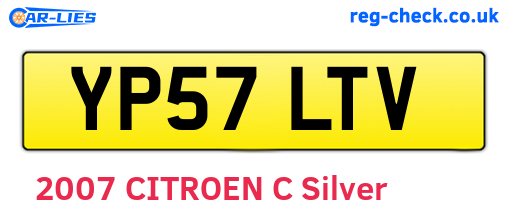 YP57LTV are the vehicle registration plates.