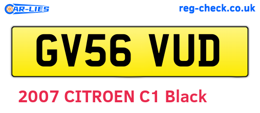 GV56VUD are the vehicle registration plates.