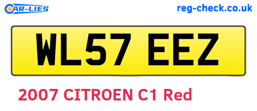 WL57EEZ are the vehicle registration plates.