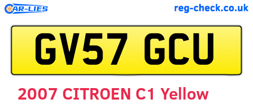 GV57GCU are the vehicle registration plates.