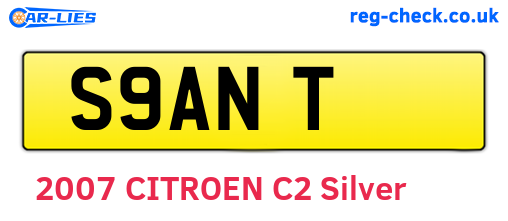 S9ANT are the vehicle registration plates.