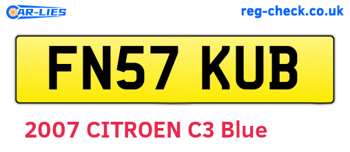 FN57KUB are the vehicle registration plates.