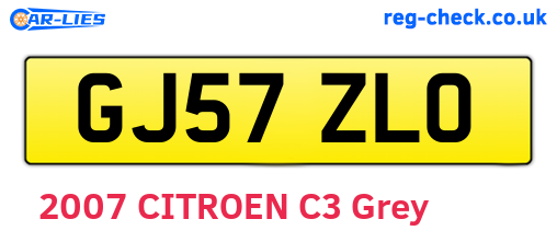 GJ57ZLO are the vehicle registration plates.