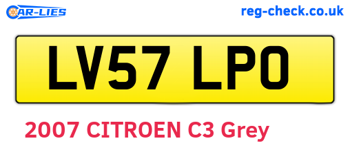 LV57LPO are the vehicle registration plates.