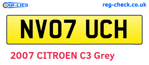 NV07UCH are the vehicle registration plates.