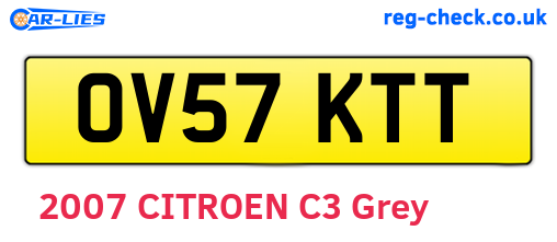 OV57KTT are the vehicle registration plates.