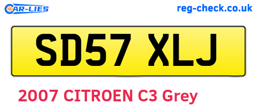 SD57XLJ are the vehicle registration plates.