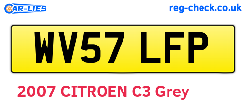 WV57LFP are the vehicle registration plates.