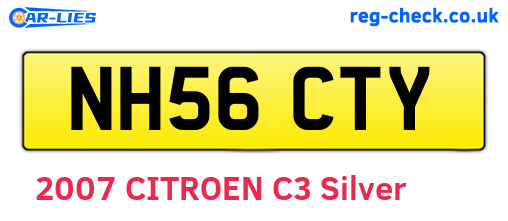NH56CTY are the vehicle registration plates.