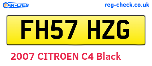 FH57HZG are the vehicle registration plates.