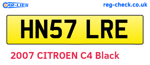 HN57LRE are the vehicle registration plates.