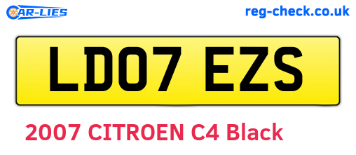 LD07EZS are the vehicle registration plates.