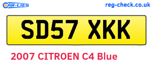 SD57XKK are the vehicle registration plates.