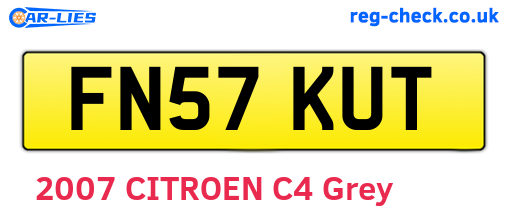 FN57KUT are the vehicle registration plates.