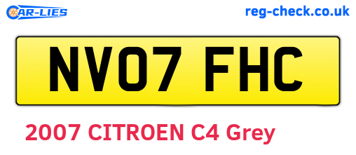 NV07FHC are the vehicle registration plates.