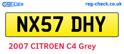 NX57DHY are the vehicle registration plates.