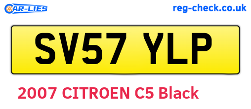 SV57YLP are the vehicle registration plates.