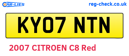 KY07NTN are the vehicle registration plates.