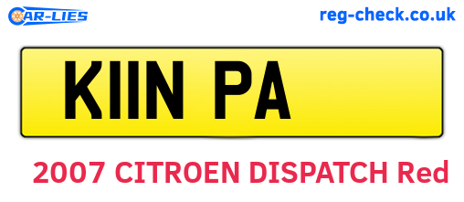 K11NPA are the vehicle registration plates.