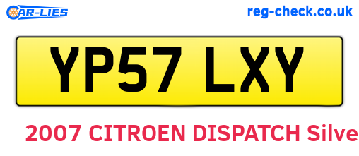 YP57LXY are the vehicle registration plates.