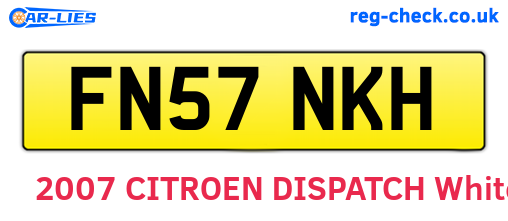 FN57NKH are the vehicle registration plates.